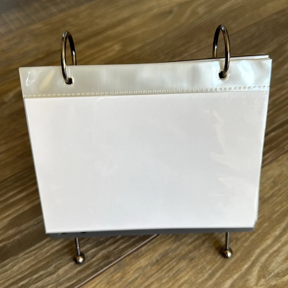 Silver Floral Metal Photo Frame Display
